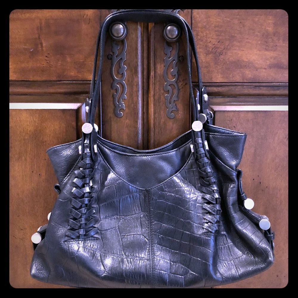 B Makowsky black purse